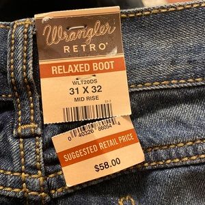 Wrangler Retro Limited Edition Jeans Relaxed Boot 31x32 WLT20DS NWT